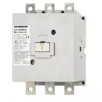   SCHRACK - Mágneskapcsoló, 132kW, 230VAC DC, 260A AC3, 450A AC1 - LA32603H--