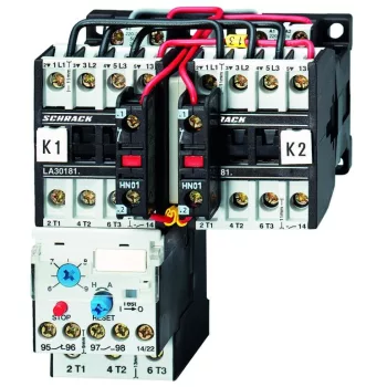   SCHRACK - Irányváltó mágneskapcsoló kombináció, 7.5kW, 230VAC - LA3W18W3--