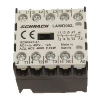   SCHRACK - Micro mágneskapcsoló 3Z+1NY, 2,2kW, 5A, 230VAC - LAMD0523--