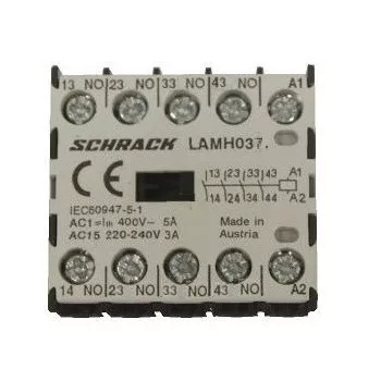   SCHRACK - Micro segédmágneskapcsoló 4Z, 3A, 24VAC - LAMH0370--