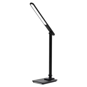   SOMOGYI ELEKTRONIC - LA 4 - LED-es asztali lámpa éjjeli fénnyel, fém, fekete