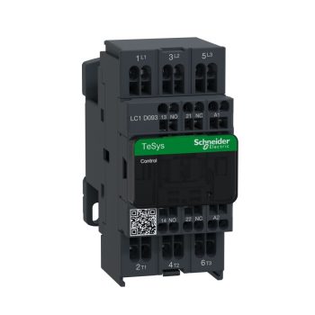   SCHNEIDER LC1D093P7 - AC mágneskapcsoló, 4kW/9A (400V, AC3), rugós csatlakozás, 1Z+1NY