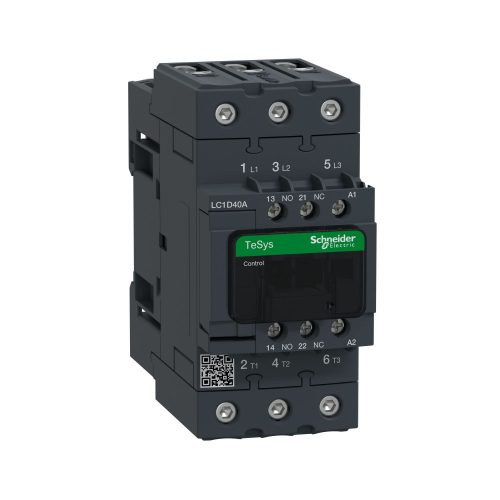 SCHNEIDER LC1D40AM7 - 3pólusú Everlink mágneskapcsoló (AC3, 400V 40A), tek. 220V AC 50/60Hz