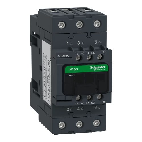 SCHNEIDER LC1D65AT7 - 3pólusú Everlink mágneskapcsoló (AC3, 400V 65A), tek. 480V AC 50/60Hz