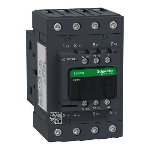 SCHNEIDER LC1DT60AB7 - 4 pólusú Everlink mágneskapcsoló AC1 415V 60 A, tek. 24V AC 50/60Hz