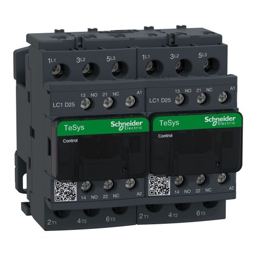 SCHNEIDER LC2D25FE7 - Irányváltó mágneskapcsoló 25A 115VAC 50/60Hz