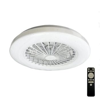   LED mennyezeti lámpa + mennyezeti ventilátor STAR + távvezérlő 48W - LCL6340