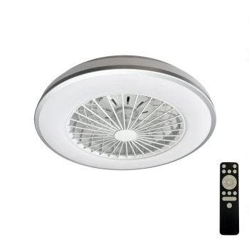   LED mennyezeti lámpa OPAL + mennyezeti ventilátor + távvezérlő 48W - LCL6343