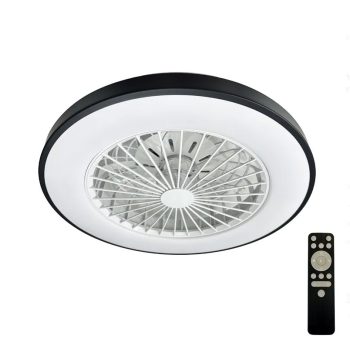   LED mennyezeti lámpa OPAL + mennyezeti ventilátor + távvezérlő 48W - LCL6345
