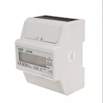   F&F Filipowski - LE-01M MID - Fogyasztásmérő DIN sínre, direkt egyfázisú, MID hitelesített LCD, RTU MOD busz, 4,5 modul - HD Hungária - LE-01M