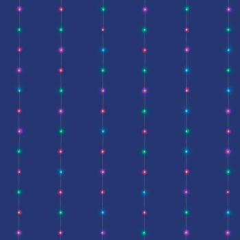   SOMOGYI ELEKTRONIC - LEDS120CV-2 - iSparkle microLED-es fényfüggöny, SMART, RGB, 120 LED, IP44