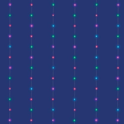 SOMOGYI ELEKTRONIC - LEDS120CV-2 - iSparkle microLED-es fényfüggöny, SMART, RGB, 120 LED, IP44