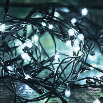   SOMOGYI ELEKTRONIC - LED 108C/WH - LED-es fényfüzér, 100LED, 8pr., hidegfehér, kültéri