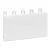 LEGRAND-001660 Practibox modultakaró fehér, 5 modul széles, félmodulos perforációkkal