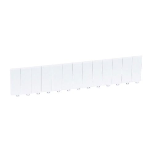 LEGRAND-001662 Modultakaró, fehér RAL 9003 félmodulos osztásokkal, 13 modul széles