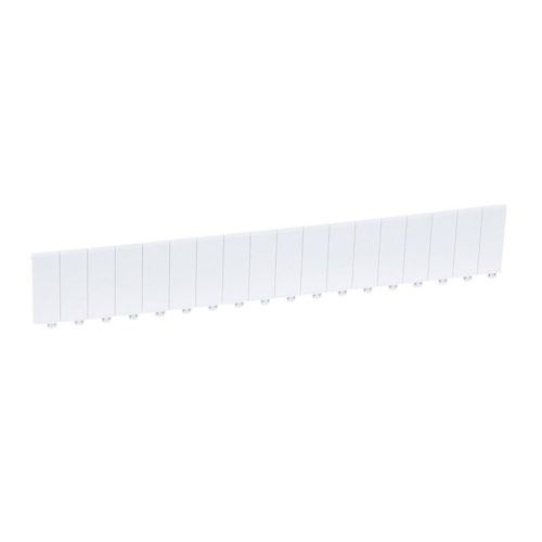 LEGRAND-001664 Modultakaró, fehér RAL 9003 félmodulos osztásokkal, 18 modul széles