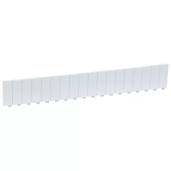   LEGRAND-001665 Modultakaró szürke 18m,6,5 modul széles fehér 