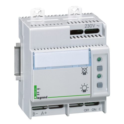 LEGRAND-003901 Távvezérlő tartalékvilágítási egységekhez (BE/KI), 4 DIN modul