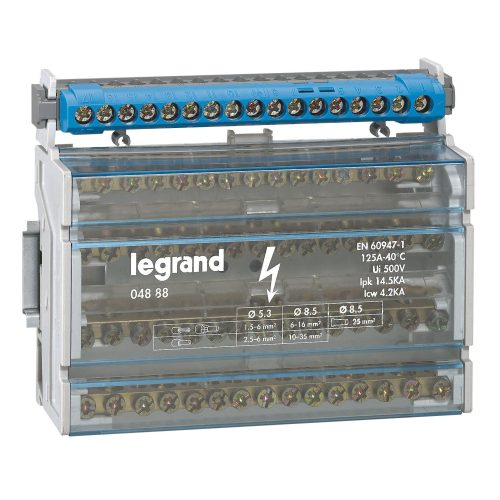 LEGRAND-004845 Lexic elosztókapocs IP2 16 nulla csatlakozás