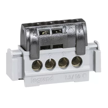   LEGRAND-004850 Lexic elosztókapocs IP2 4 fázis csatlakozás fekete