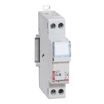 LEGRAND-005802 Lexic biztosítóaljzat 1P+N 5 x20