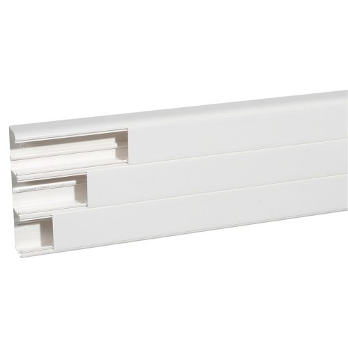 LEGRAND-010428 Univerzális DLP kábelcsatorna, 220 x 50 mm, 3 x 65 mm-es hajlékony fedéllel, válaszfallal, 2 m, fehér