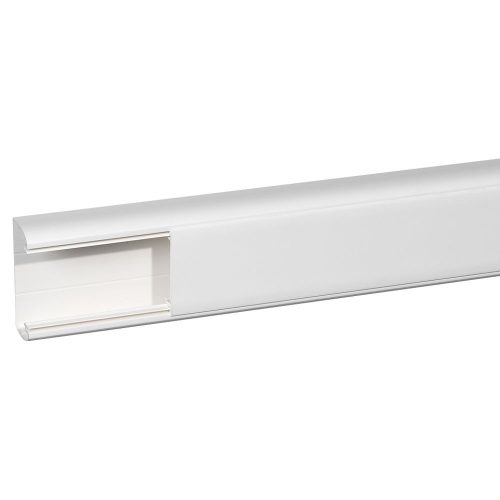 LEGRAND-010461 Univerzális DLP kábelcsatorna, 80 x 35 mm, 65 mm-es hajlékony fedéllel, válaszfal nélkül, 2 m, fehér