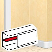 LEGRAND-010584 DLP válaszfal ragasztható, 60x35/50 és 80x35 csatornához