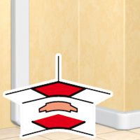 LEGRAND-010605 DLP belső könyök 50x105mm-es csatornához