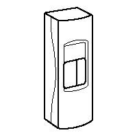 LEGRAND-010925 DLP Lexic 2 modulos keret, 65-ös fedélhez
