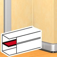 LEGRAND-011106 DLP alu válaszfal 50 mm fedéltartóval
