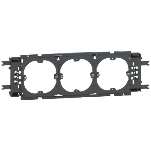 LEGRAND-011169 DLP alu keret hármas Ø60 szerelvény 85 mm fedélhez