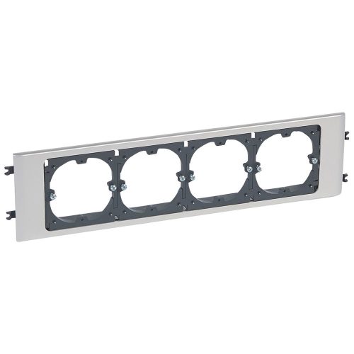 LEGRAND-011170 DLP alu keret négyes Ø60 szerelvény 85 mm fedélhez