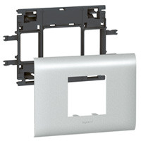 LEGRAND-011212 DLP alu keret Program Mosaic 2 modulos, 85 mm fedélhez
