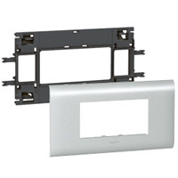 LEGRAND-011214 DLP alu keret Program Mosaic 4 modulos, 85 mm fedélhez