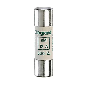   LEGRAND-014012 Lexic hengeres olvadóbiztosító 12A aM 14 x51 ütőszeg nélkül