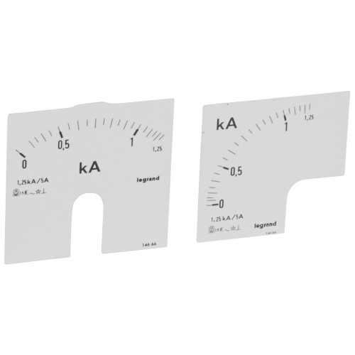 LEGRAND-014666 Lexic A mérőskála 0-1250AA, V, W, VA, Hz, kWh