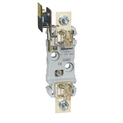 LEGRAND-019949 Legrand késes aljzat 1 1P 250A M10 kalapsínre is rögzíthető mikrokapcsolóval