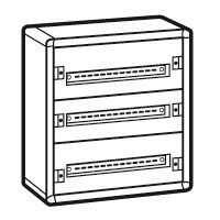 LEGRAND-020003 XL3 160 3 sor 72 mod fém fali előszerelt elosztószekrény