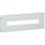 LEGRAND-020901 XL3 moduláris fém előlap 200mm 24mod csavarral 