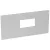 LEGRAND-020907 XL3 fém előlap 300mm DPX-IS 630-hoz csavarral 24mod