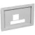 LEGRAND-021113 XL3 fém előlap 400mm DPX-IS 1600-hoz csavarral 24mod