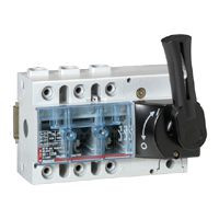 LEGRAND-022534 Vistop 125A 3P mellső, fekete karral, terhelésszakaszoló kapcsoló sínre