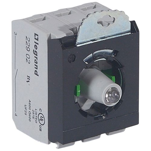 LEGRAND-023008 Osmoz csavaros aljzat - 2 Z 24V~/= - zöld