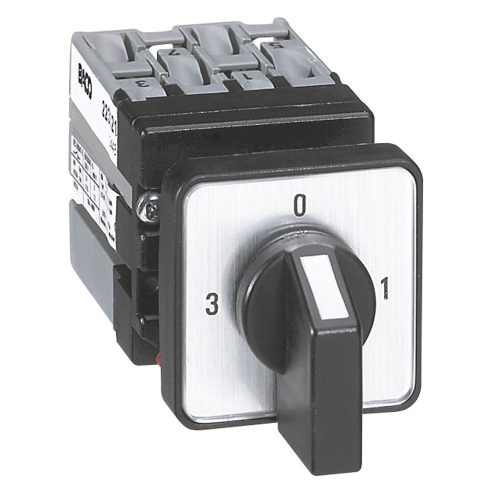 LEGRAND-023523 Mini irányváltó átkapcsoló3P 0-1-2-3 állású