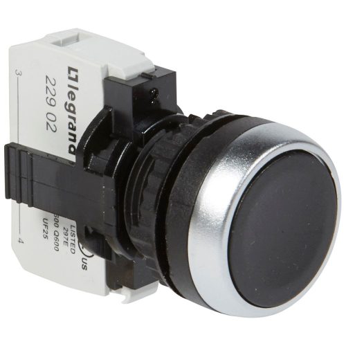 LEGRAND-023706 Osmoz süllyesztett nyomógomb - Z - fekete
