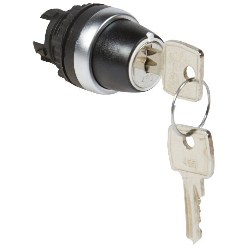 LEGRAND-023950 Osmoz kulcsos 2 fix V állású kapcsoló - fekete