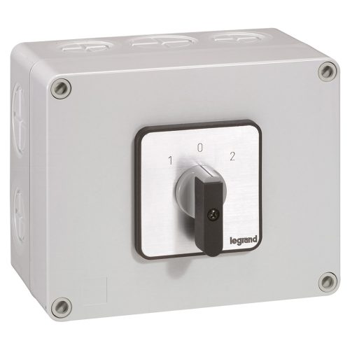 LEGRAND-027746 Tokozott görgős kapcsoló 2P 50A PR40 1-0-2