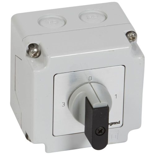 LEGRAND-027767 Tokozott görgős kapcsoló 1P 16A PR12 0-1-2-3 76x76