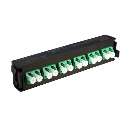 LEGRAND-032116 LEGRAND optikai patch modul 6xLC/APC duplex monomódusú címkével és címketartóval fekete LCS3